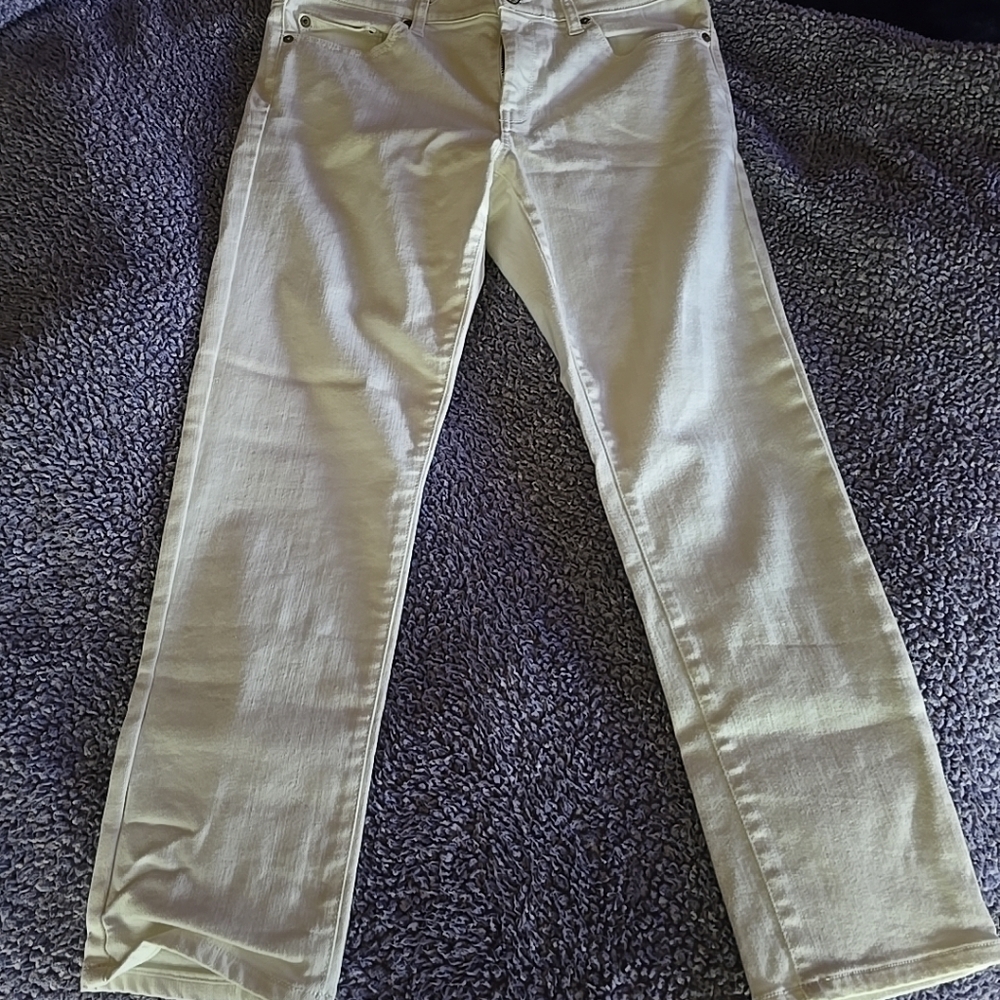 Banana Republic White Skinny Crop Jean 30/10